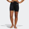 Adidas Spliced Logo Slim Fit Sports Cycling Fitness Shorts Women Shorts Black GL8519