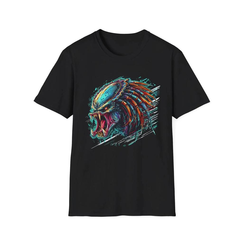Predator Retro Style T Shirt Alien Movie Fan Vintage Sci Fi Vintage Slightly Streetwear Breathable Homme Versatile Soft