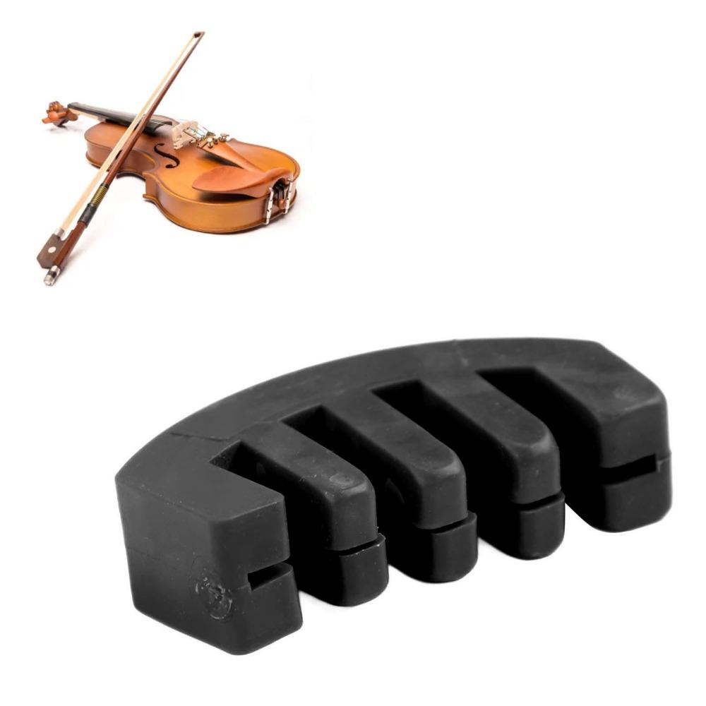 2PCS Black Color Rubber Violin Mute Rubber Silicone Violin Mute For Violin Lovers