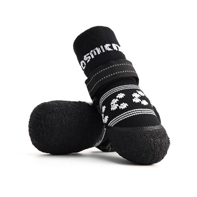 Breathable Dog Socks With Thick Grip Rubber Soles Pet Socks For Outdoor Indoor Protect Paws Safe On Hard Floor