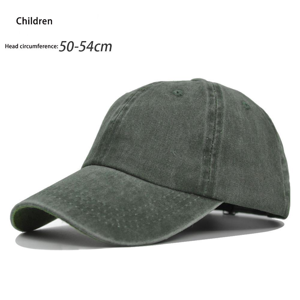 New Solid Children Summer Cap Women Ponytail Baseball Cap Hats Men Baseball Cap Cotton Outdoor Simple Vintage Visor Casual Cap