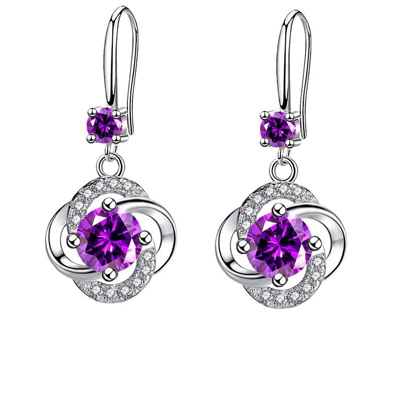 Yun Miao Elegant Intertwined Circle Women's Earrings - Popular European & American Style