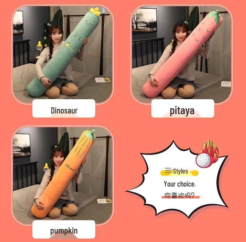 Washable Cylindrical Bolster Pillow for Sleeping, Leg Clamping, and Back Support