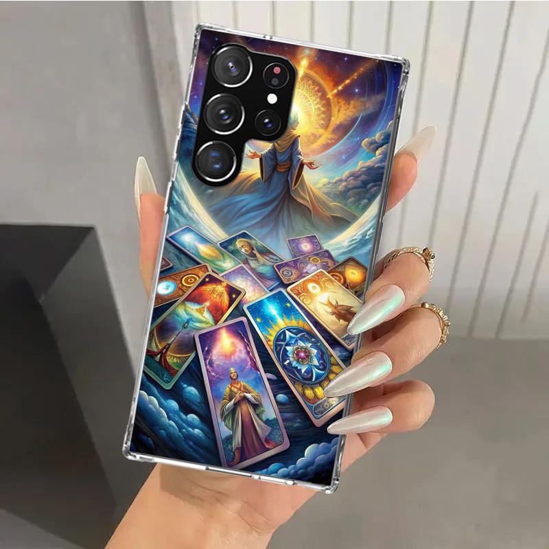 Witch Tarot Card Phone Case for Samsung Galaxy S26 S24 S23 Ultra S25 Edge S22 S21 Plus S20 FE + Soft Print Shell Funda Galaxy S2