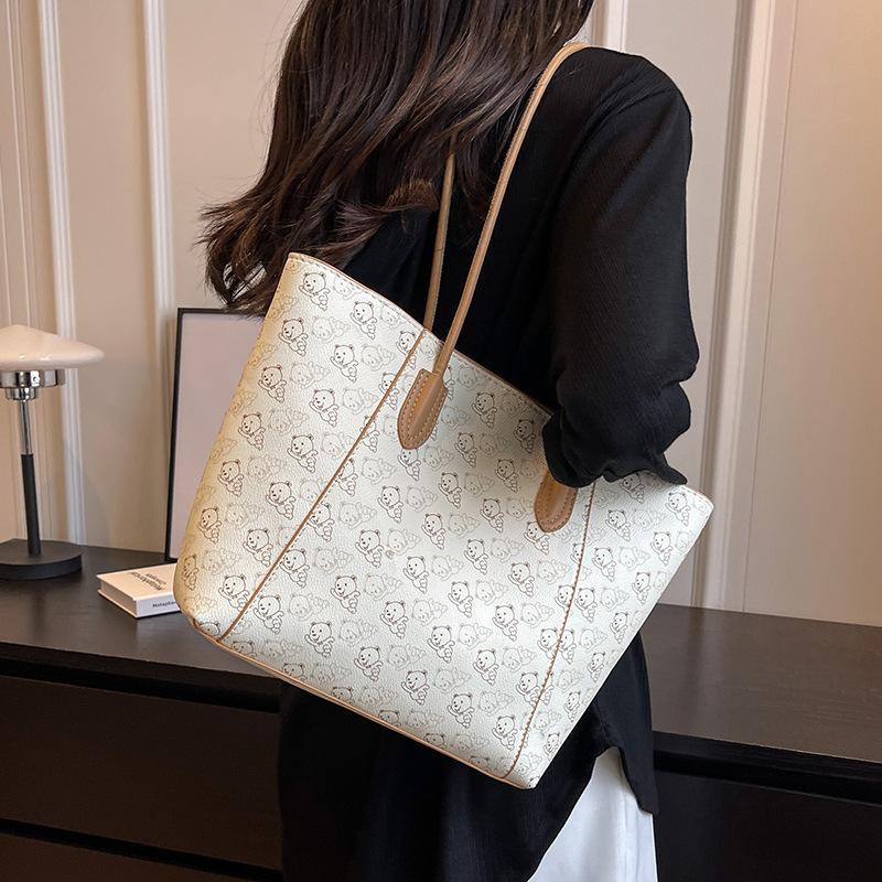 Kadınlar için Tote Çanta Büyük Kapasiteli Çalışma PU Deri Kova Çanta Tasarımcı Satchel Hobo Omuz Çantaları