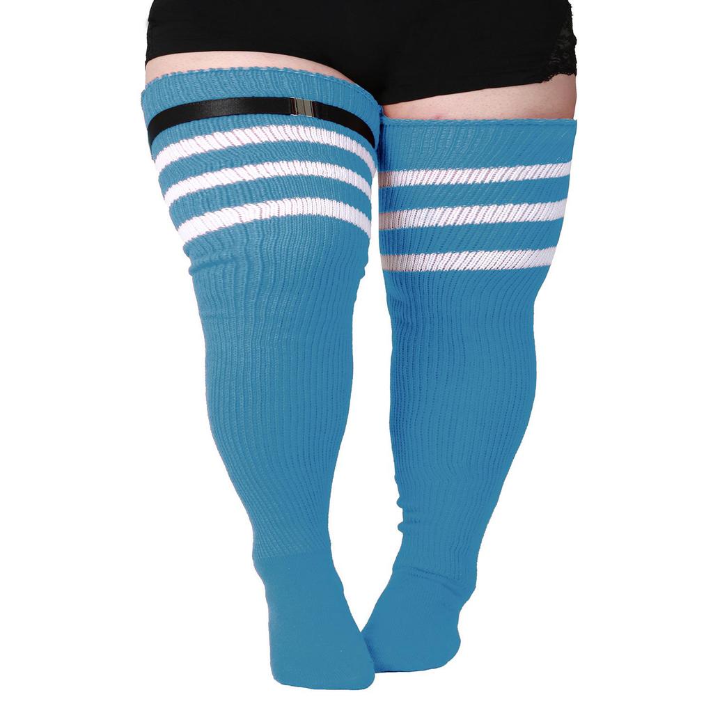 Plus Size Women's Compression Knee-High Socks - Extra Thick Over-the-Knee for Autumn/Winter