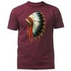Honor In Feathers Native American Headdress T-shirt