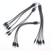 1/2Pcs 20Cm Usb To Type-C Splitter Adapter Cable 2/3/4/5 Port Usb C Splitter Cable Usb To Type C Multiple Charging Cable