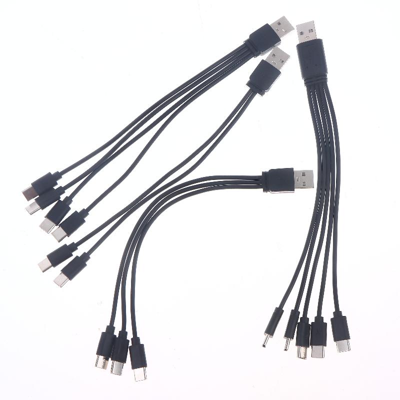 1/2Pcs 20Cm Usb To Type-C Splitter Adapter Cable 2/3/4/5 Port Usb C Splitter Cable Usb To Type C Multiple Charging Cable