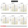 Plane Printing Curtain Popular Floral Symphony Versatile Polyester Fabric Without Rod Holiday Use Living Room Set Of 2 Made Washable Area Ready