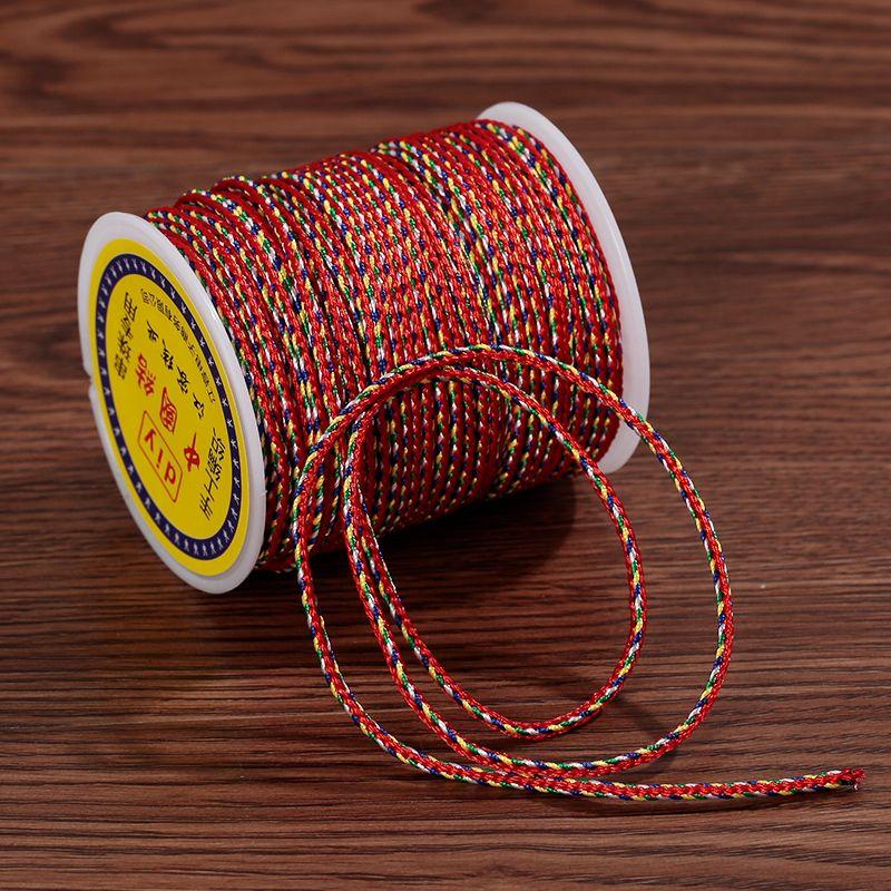 Colorful Braided Rope Five-Color Line Bracelet Wrist String Braiding String Dragon Boat Festival Kids DIY Hand-Knitting Thread Material Roll