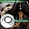 ONE 160cm Motorcycle Braided Hydraulic Brake Line Oil Hose Rubber Universal