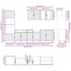 7 Piece Kitchen Cabinet Set Kalmar Grey Sonoma Wood Based Panel