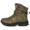 Casual sports men's outdoor warm cotton shoes fashion snow boots outdoor hiking shoes black velvet