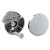 4PCS Bathroom Mirror Glass Clamps Zinc Alloy Round Glass Clamp Bathroom Mirror Tight Clips Holder Home Improvement Hardware