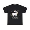 Ew People Cute Unicorn Graphic Tee Shirt, S-5XL