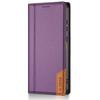 Applicable To Samsung S25FE Leather Case S26 Splicing Flip Magnetic Card Wallet Protective Case A57 Solid Color Leather Pattern