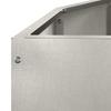Planter Silver 120 X 60 X 50 Cm Stainless Steel