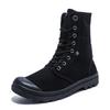 Herre Fritidsstøvler Mote Høye Lerretssko Klassikere Pustende Sneakers for Menn Utendørs Sklisikre Tursko Botas Hombre