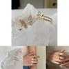 Exquisite White Mother Of Pearl Butterfly Ring For Women Elegant Geometric Design