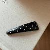 French Retro Polka Dot BB Side Clip, Versatile Bangs & Forehead Hair Clip for Women, Stylish Small Hair Accessory.