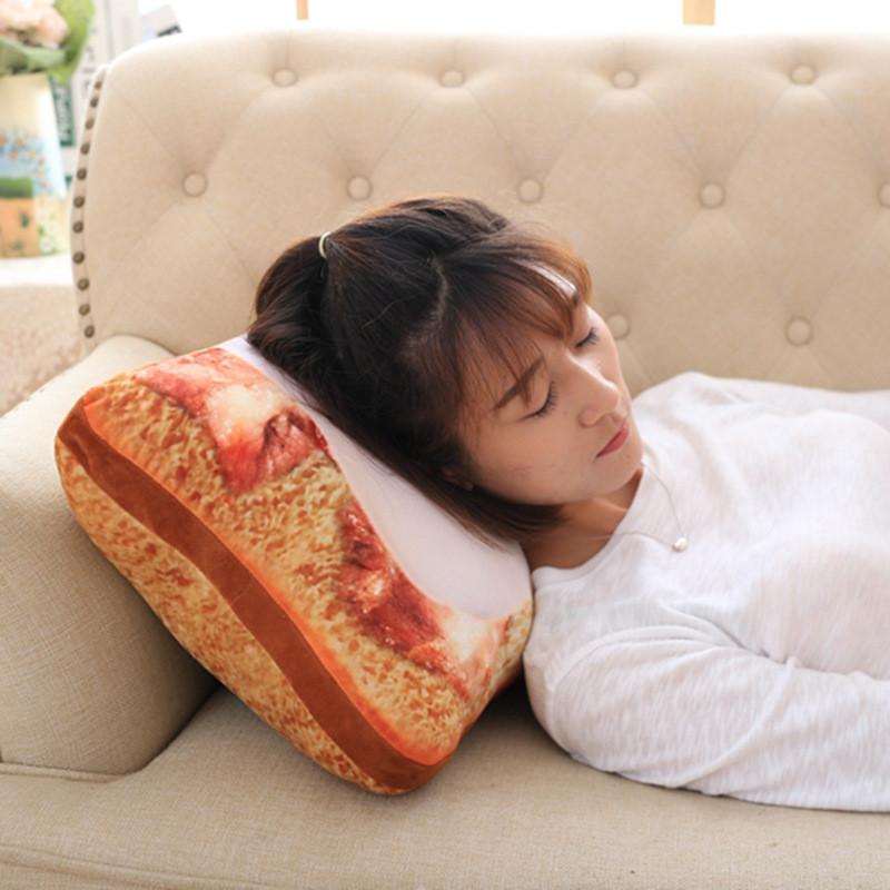 Cuscino Peluche a Forma di Pane con Design Carino per Ragazze, Decorazione per Casa, Ufficio, Riposo