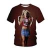 3D Printed T-Shirt Casual Short Sleeve T-Shirt Top