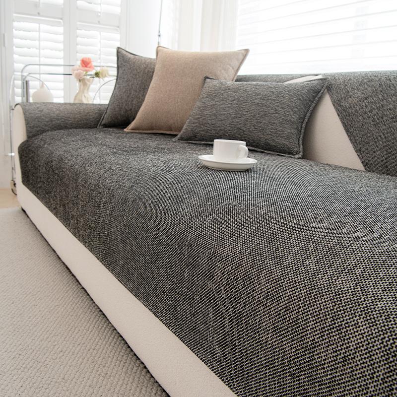 

Японский чехол на диван из имитации хлопка и льна, новый 2025 года, универсальный на четыре сезона, подушка для сиденья дивана, дышащая, нескользящая, ткань для чехла на диван 70 * 70cm [can be used as armrest and backrest]