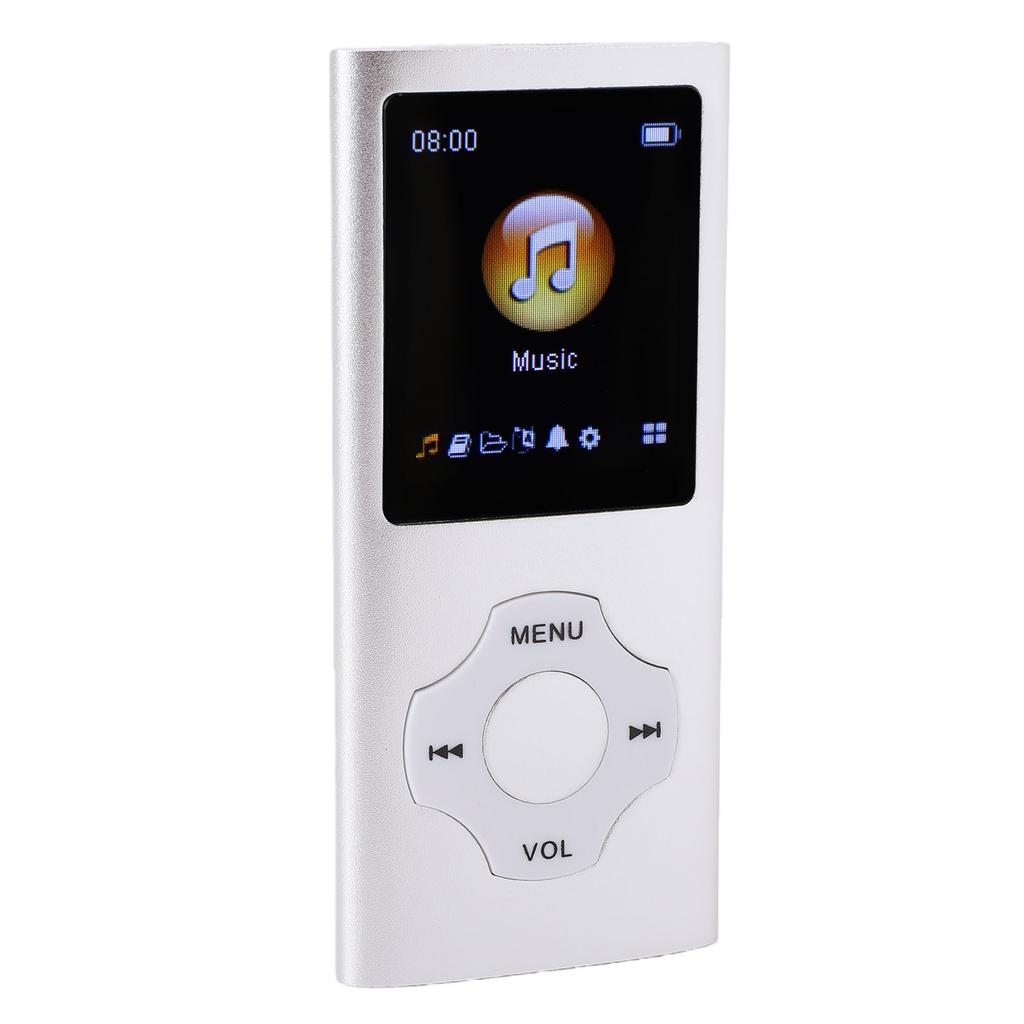 MP3 Player 1.8in LCD Screen Bluetooth 5.3 HiFi Lossless Music Player with FM E Book Reader Voice Record Headphones for