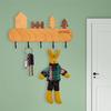 M-Modern-Key Hook Rack Wall Mount Solid Wood Key Storage Holder Non-Toxic Coat Rack Household Sundries