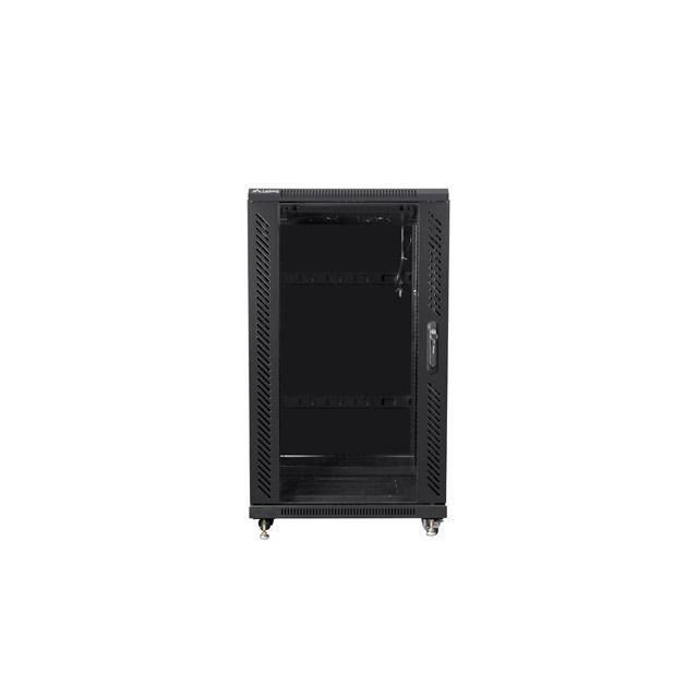 Lanberg Armoire Rack 22U 600X600 AUTOENSAMBLADE jusquà 60 kg Noir - FF01-6622-12B