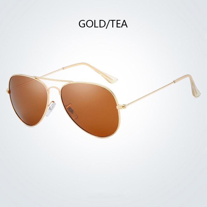 Classic Pilot Men Sunglasses Vintage Metal Ray Sun Glasses Women Mirror Colors Driving Male Shades UV400