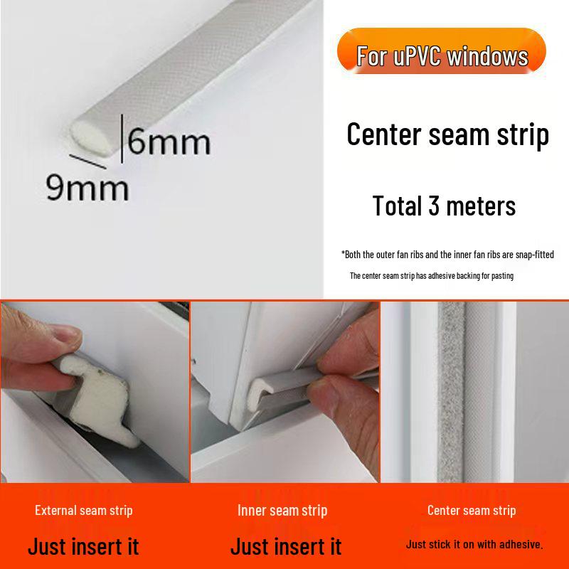 

Dinggu Z-образный уплотнитель для раздвижных окон и дверей - Звукоизоляционный и ветрозащитный для окон ПВХ