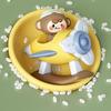 Cartoon Shape Musical Aircraft Toy with Whistle Children Lung Capacity Exercise Educational Toy Birthday Gift for Kid  Pink