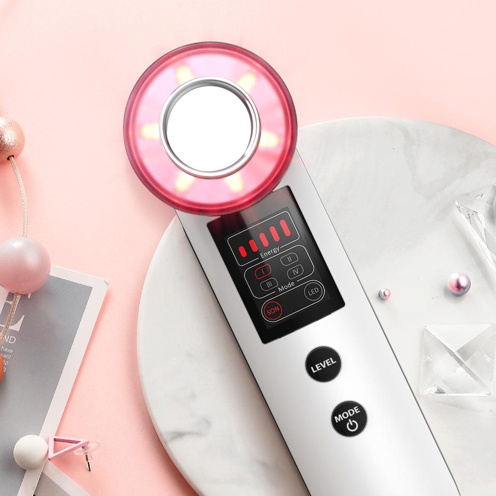 3MHz Ultrasonic Facial Sonic Vibrating Ultrasound Face Cleansing Home Use 7 Colors