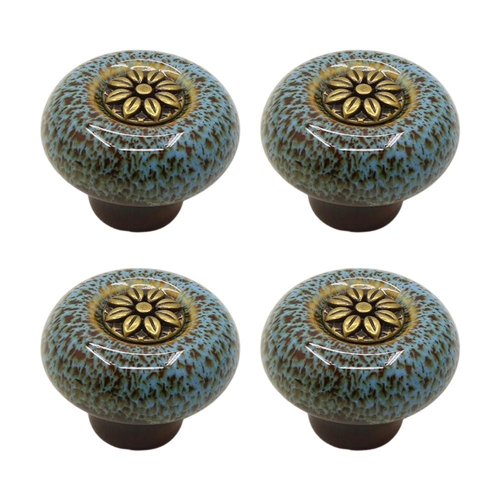 4Pcs Retro Classic Clothing Cabinet Door Handle Drawer Handle Single Hole For Cabinets Dressers And Drawers Handle Home Hardware