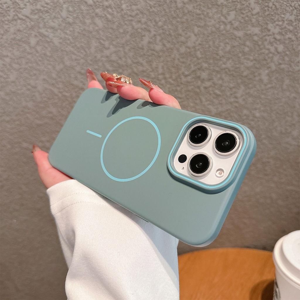 For Apple 17promax New Magnetic Suction Soft PC Case Fashion Trend Personalized Creative 17 Magnetic Suction Mobile Phone Case