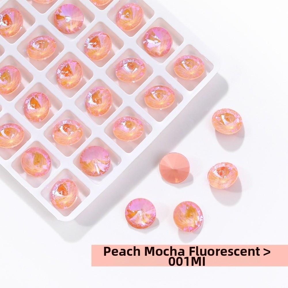 10mm Round Crystal Rhinestones Opal Mocha Color Flatback Rhinestones New Glass Beads For Crafts