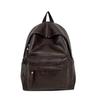 Sac à dos rétro en cuir PU Grande capacité Sac à dos décontracté pour femme avec plusieurs poches Parfait pour le travail quotidien, l'école et le shopping Sans pendentif