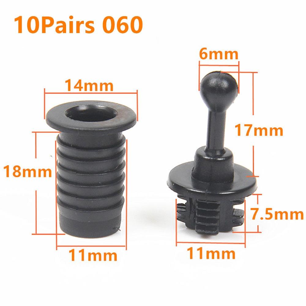 10Pairs Screw Clip Speaker Grill Pegs Kit DIY Plastic Audio Speaker Buckles Pin Type Ball Socket Net Cover Buckles