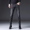 Europäische Station Herbst und Winter Fleecefutter Verdickt Gewaschen Gerade Jeans Herrenmode Schlankmachend Alleskönner Slim Fit Skinny Hosen
