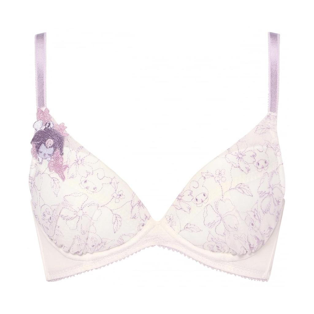 My X AMOSTYLE M015 C75 Size Push-up Bra, Melody/Kuromi (White),