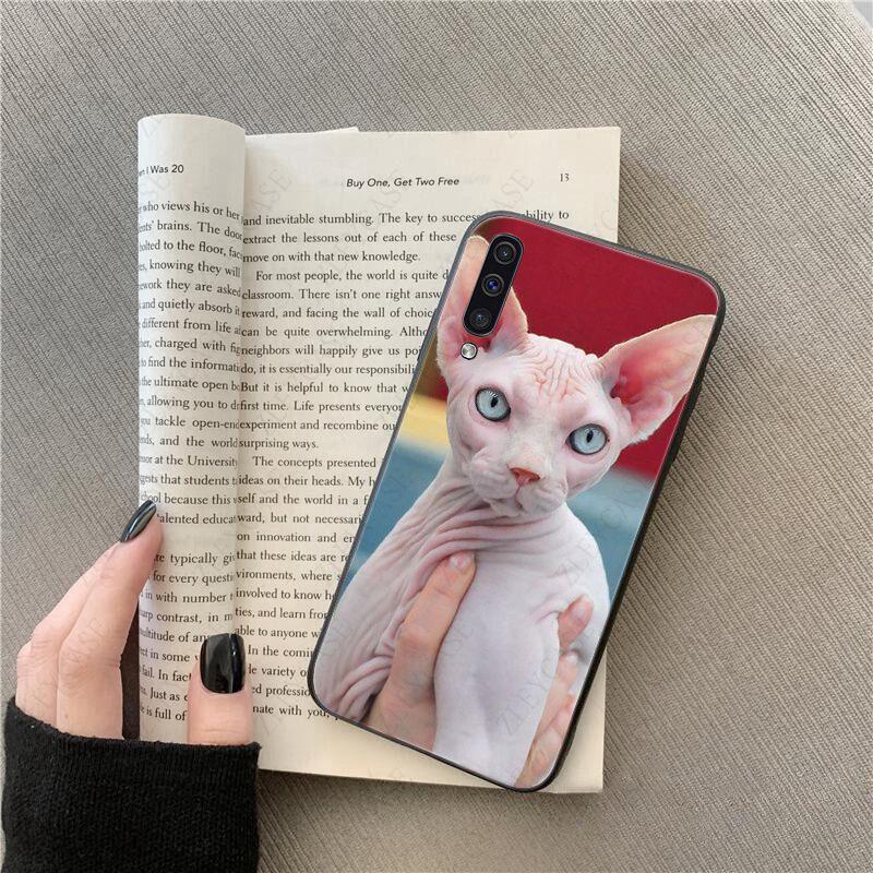 Tattoo Sphinx Cat  Phone Cover Shell For Samsung Galaxy A51 A71 A21S A10 A20S A20E A30S A40 A50 A70 A11 A40 M31 M30S Coque Case