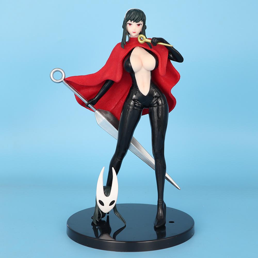 Standing Pose Yoru Singer Replaceable Face Ornament - 2D Beautiful Girl Spy X Family Decoration