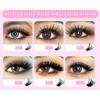 9-16mm Length False Eyelashes Natural Look Wispy Style DIY Lash Extension Kit Fluffy Clusters Volume Fans Fake Eyelash