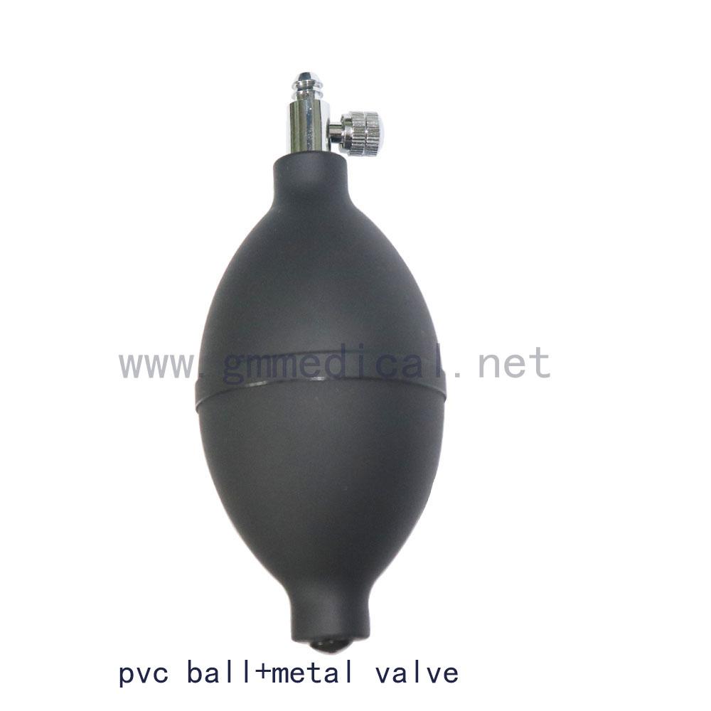 Manual Sphygmomanometer Latex/Pvc ball air inflatable bulb with metal valve use for blood pressure cuff. 5 pcs