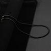 Collana girocollo unica da 18 pollici da uomo minimalista 4 mm pietra naturale collare regalo per fidanzato Hiphop Rock corta accessori per il collo