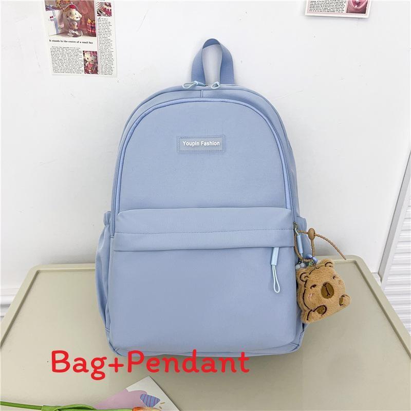 Nylon College Backpack For Girls And Boys With Breathable Cushion Straps For School And Travel