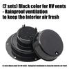 2 Set Plastic Campers Sewer Roof Top Cover RVs Plumbing Vent Cap Fit 1in to 2-3/8in OD Pipe Trailer Motorhome Accessories