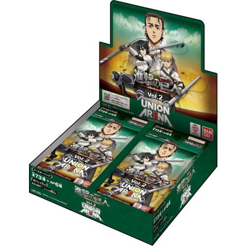 BANDAI UNION ARENA Booster Pack Attack On Titan Vol.2 [EX10BT] (BOX) 16 Packs